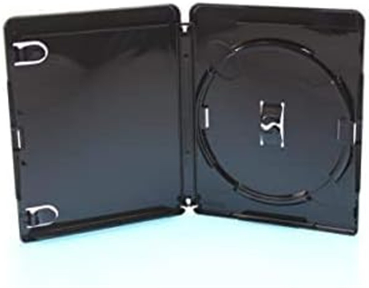 10 x Genuine Amaray Single DVD Black Cases 14mm Spine | UK