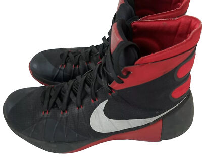 NIKE Hyperdunk US 11.5 Men s Black Red Basketball Shoe 749561 749561-006 2015