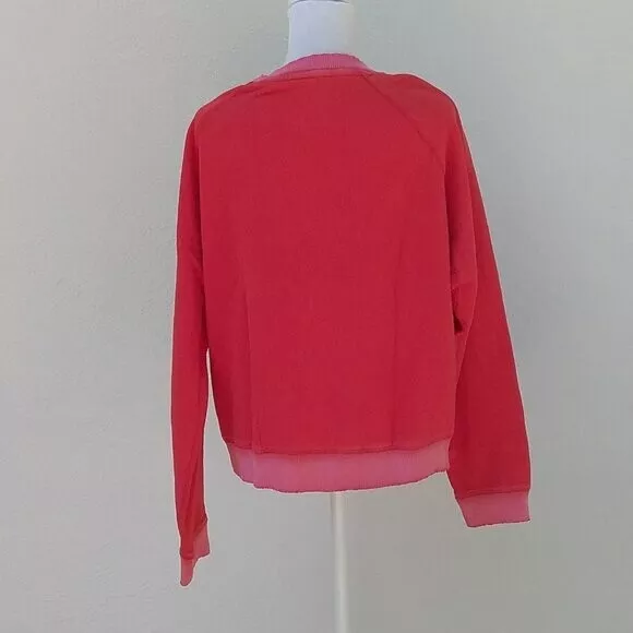 victoria-secret-vs pink distressed sweatshirt