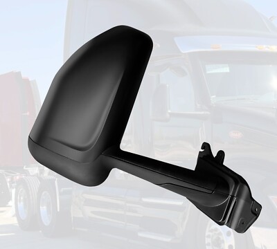 QSC Black Door Mirror Assembly Right Side for Peterbilt 579 2022+ Next Gen