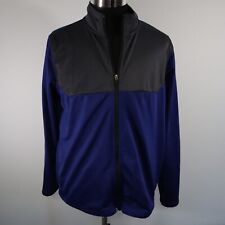 AND 1 Jacket Mens Large Full Zip Activewear Mock Neck Blue Long Sleeve