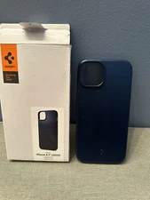 Spigen Thin Fit/Navy Blue Color Case For iPhone 6.1” 2022