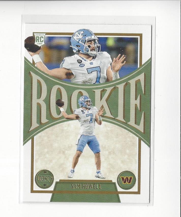 2022 Panini Legacy #145 Sam Howell RC Rookie UNC Commanders