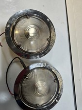 Vintage 2 Signal Stat 3693 Sae R 73 Round Back-up Light Assembly