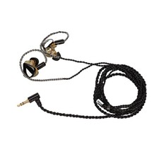 Gold Cable Resin Monitor Earphones Pure Copper Graphene Unit Wired Headphone Set
