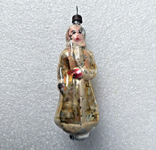 Vintage Soviet USSR Glass Christmas Tree Xmas Ornament - Snow Qween