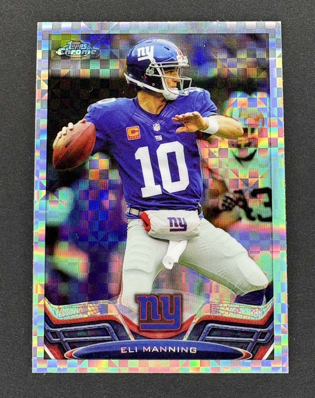 Eli Manning 2013 Topps Chrome #105 Xfractor New York Giants