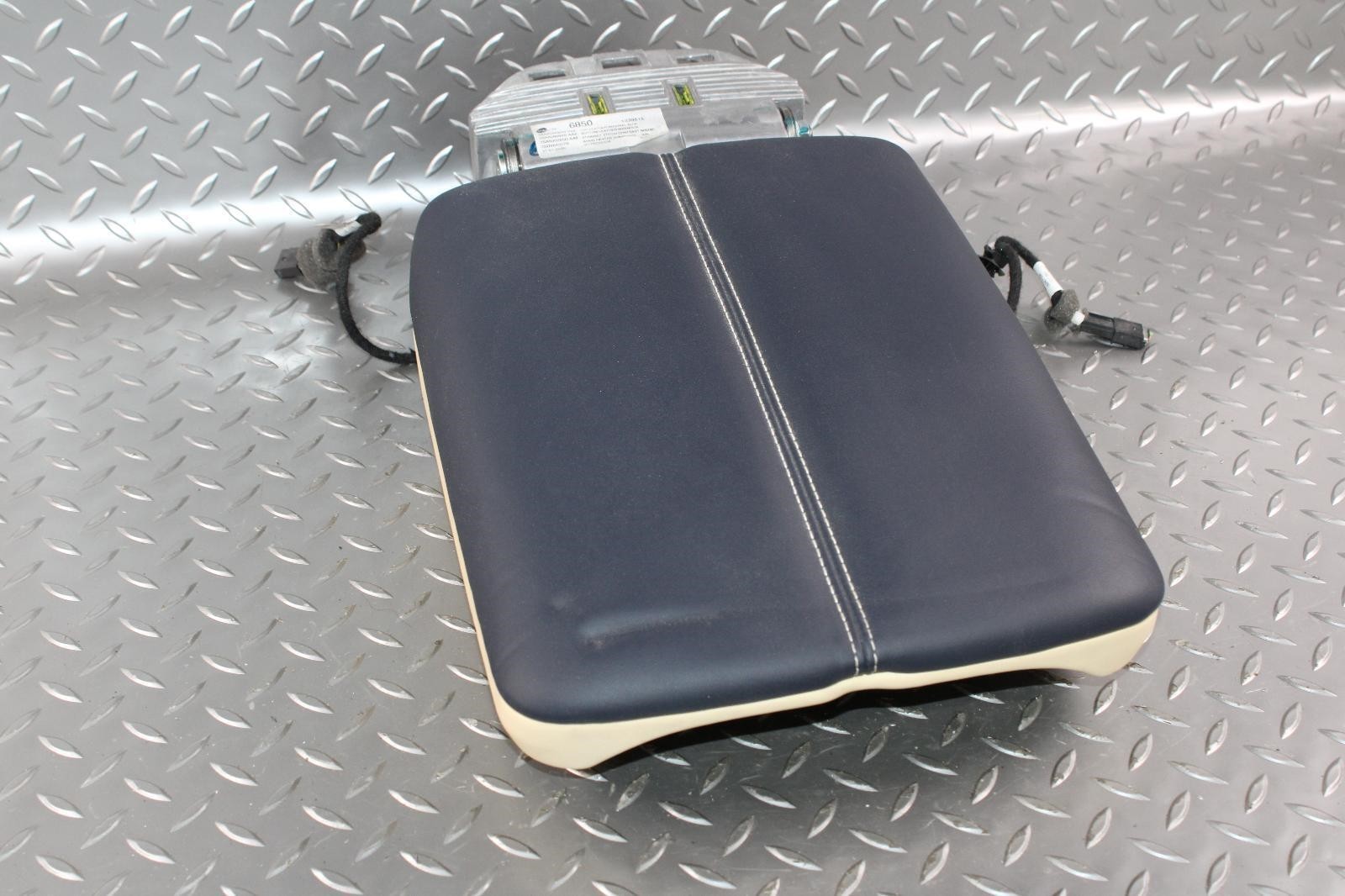 19-24 Continental GT Gtc Flying Spur Imperial Blue Beige Leather Armrest Lid OEM