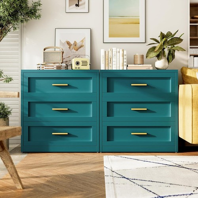 #ad Cofar Modern Metal Large 3 Drawers Dresser Chest of Drawers for Home Office $159.99
