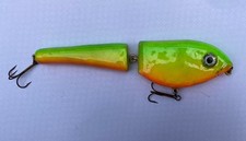 Dave Greenwood hand made wooden Slow Sink 9” Swim & Jerk Lure ! Pike