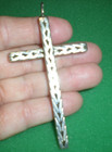 JOHN HARDY STERLING SILVER BRAIDED CROSS PENDANT 3 1/2 X 2 INCHES 36 GRAMS NICE — photo 2