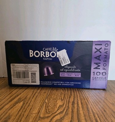 Caffè Borbone Mia Napoli Capsules for Nespresso Original Line 100ct EXP: 3/2027