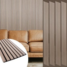 Yuzzy Wood Panels for Wall and Ceiling - 108 x 11 Inch Wood Slat Acoustic Pan...