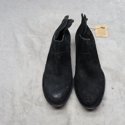 Born Womens 8.5M Kerri Boots Black Suede Leather Ankle Back  display picture 1