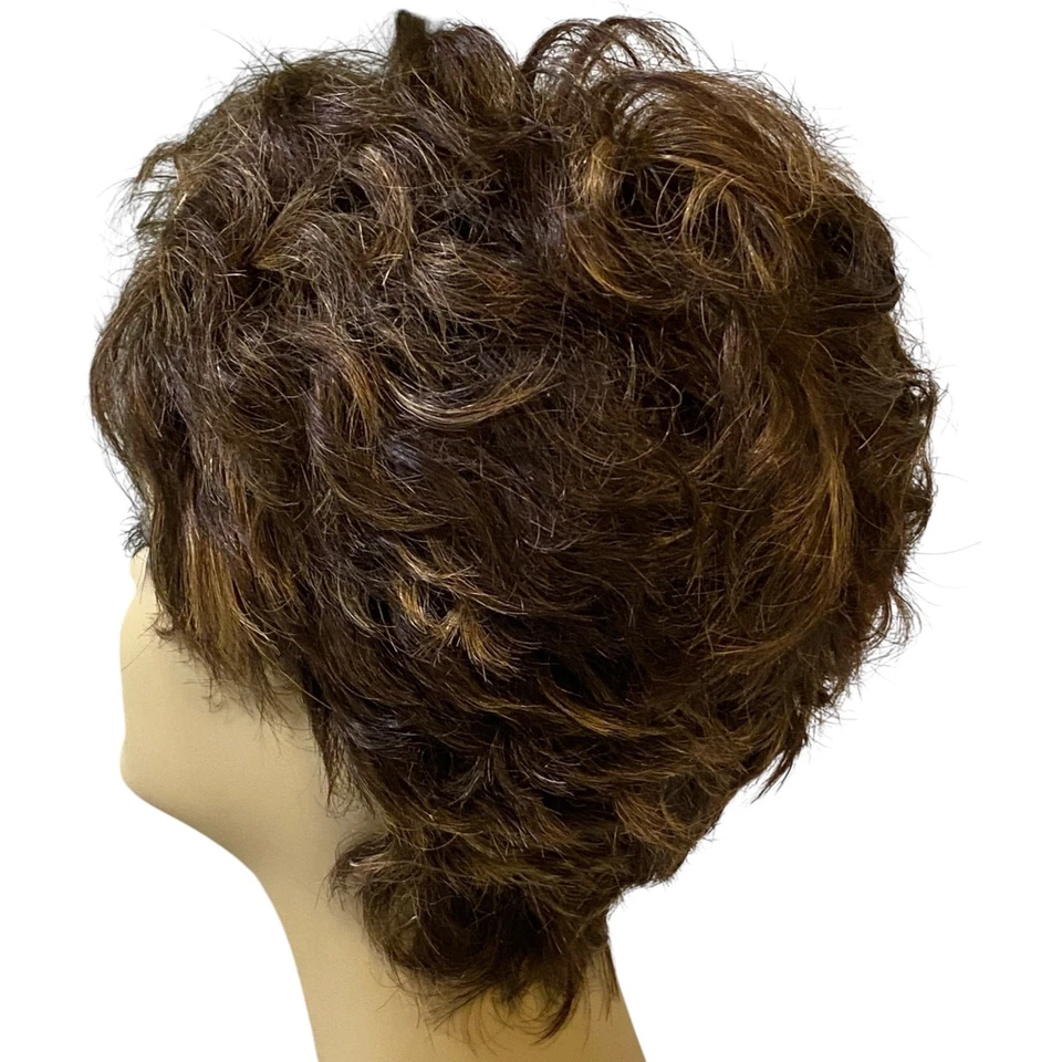 Peluca Vivica A Fox Cabello Humano Pixie H205V Pure Stretch Cap FS4/27 NUEVA CON ETIQUETAS - A859 Foto 2 de 4