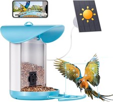 Bird Feeder with Camera for Fathers Day - Solar Powered 2K HD Smart Bird House,