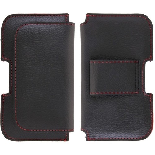 Kl09 Case Custodia Da Cintura Simil Pelle Black Red Per Sony Xperia V Lt25i - Foto 4 di 4