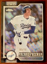2026 Topps Chrome - Freddie Freeman Black Wave Refractor /10 - Dodgers