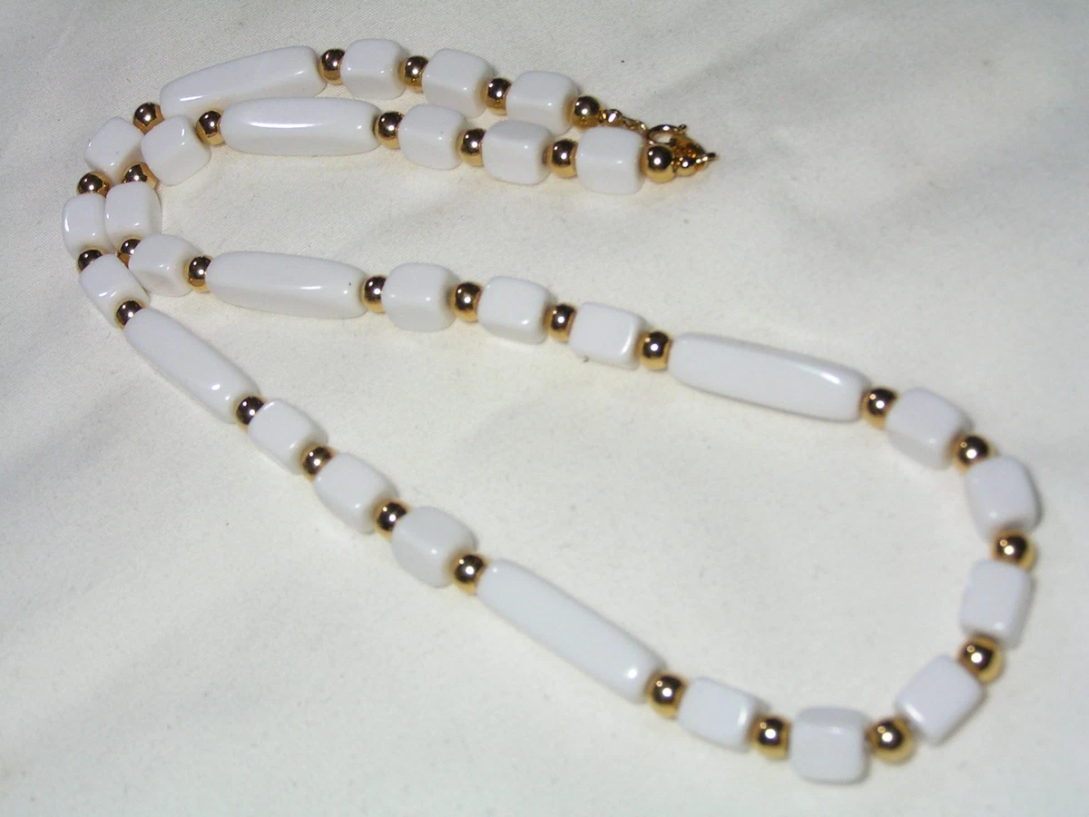 Vintageparts 20 Ciondoli Con Perla Acrilica Bianca E Sospensione Oro – 15 Mm Per Gioielli Fai Da Te