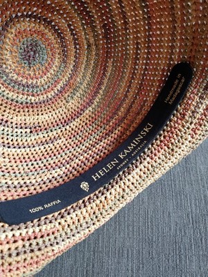 Helen Kaminski Raffia Multicolor Bucket Hat - HANDMADE IN