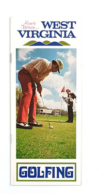 1970s West Virginia WV Golfing Golf Course Guide Vintage Travel Booklet