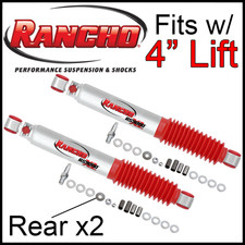 Rancho Rs9000xl Rear Shock Absorbers Fit 94-00 Dodge Ram 1500 Rwd W4 Rear Lift Rancho Rs9000xl Rear Shock Absorbers Fit 94-00 Dodge Ram 1500 Rwd W4 Rear Lift