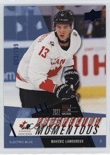 2024 Upper Deck Team Canada Juniors Electric Blue 3/199 Maveric Lamoureux 1hs9