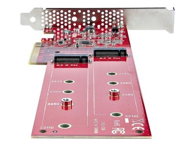 StarTechcom Dual M 2 PCIe AdapterKarte x8/x16 auf AHCI oder DUAL-M2-PCIE-CARD-B