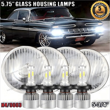 4pcs For Chevy Impala El Camino 5.755-34led Headlights Hilo Beam H4