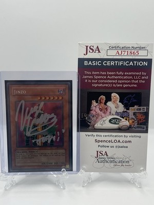 Wayne Grayson Signed Jinzo BPT-011 Secret Rare Yu-Gi-Oh! Card w/ JSA COA