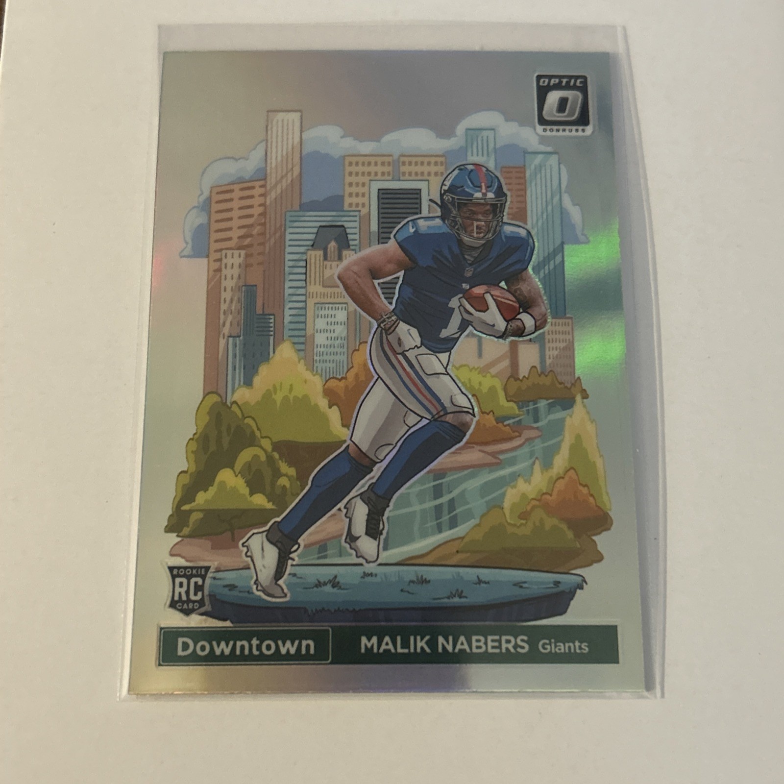 🔥🔥2024 Panini Optic - Downtown! Malik Nabers #18 SSP Case Hit Giants 🔥🔥