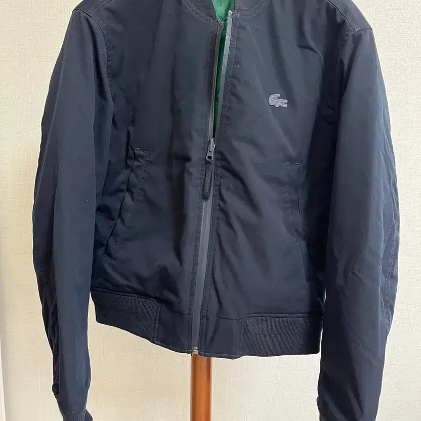 Lacoste Women's Navy Bomber Jacket - Size M thumbnail 3