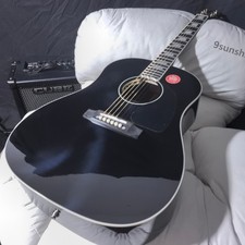 Unbranbded Acoustic Electric Guitar Bone Nut HPL Fretboard Solid top fast ship