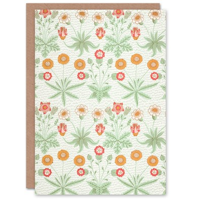 William Morris Kunstkarte Vintage Gänseblümchen Blumenmuster