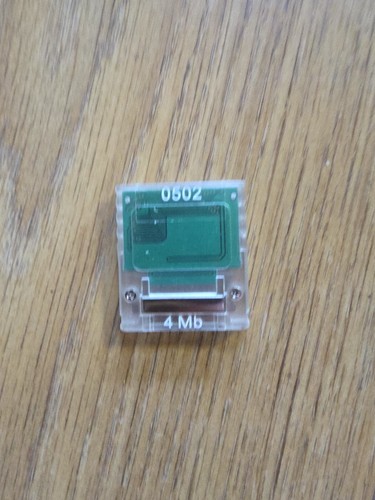 GameCube Transparent Memory Card 4mb