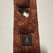 ROBERT TALBOTT Best Of Class Hand Made in USA Men's Dress Tie Multicolor SILK