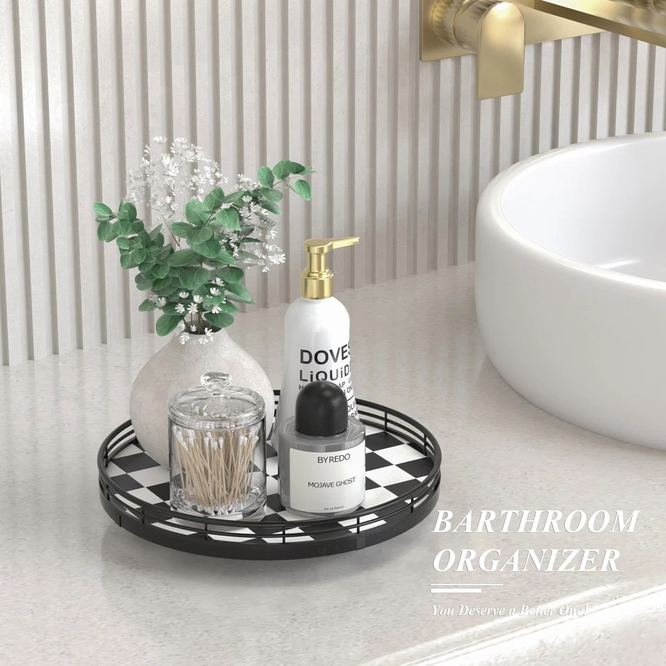 Tocadiscos Lazy Susan Cocina Blanco y Negro - Tra... Foto 3 de 4