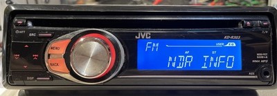 JVC KD-R303 Autoradio CD WMA MP3 MOSFET 50WX4 AUX Geprüft Voll Funktionsfähig
