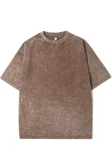 230G T-Shirt Oversized Acid Washed Tee Print Retro Punk T-Shirt all sizes 