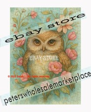 500 piece jigsaw puzzle Owl with Roses Woodland floral