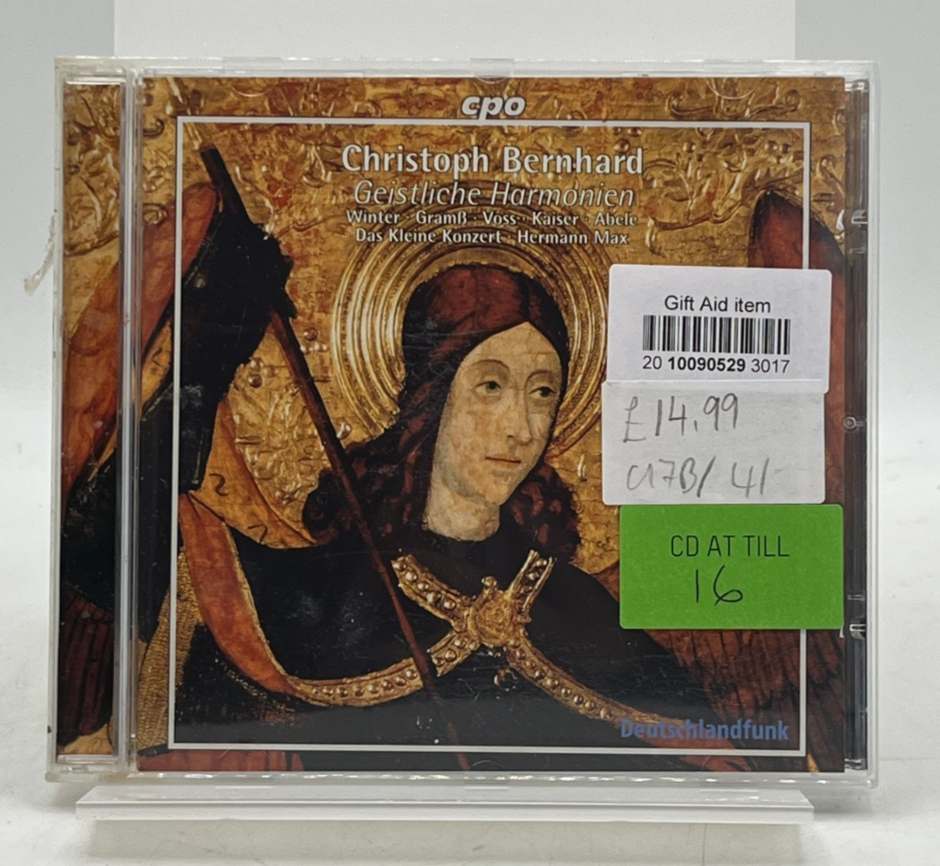 Christoph Bernhard: Geistliche Harmonien 1665 and other Sacred Concertos CD 2005