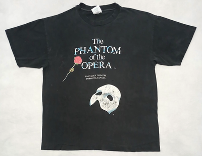 Vintage The Phantom Of The Opera T-Shirt Men's L Distressed