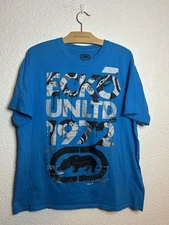 VTG Y2K Ecko Unltd Unlimited 1972 Blue Rhino Graphic T-shirt Men’s XL