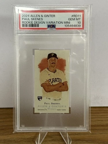 2024 Topps Allen & Ginter Mini Rookie Design Variations Paul Skenes #RD11 PSA 10