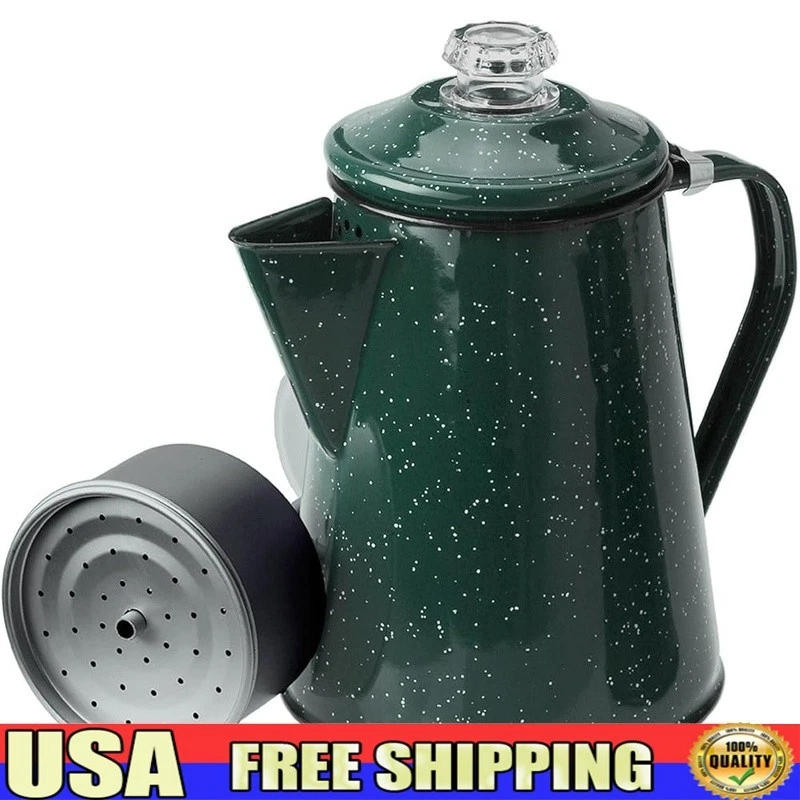 Enamel Percolator Coffee Pot