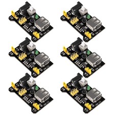 6PCS 3.3V 5V MB102 Breadboard Power Supply Module DC 6.5-12V USB for Arduino ...