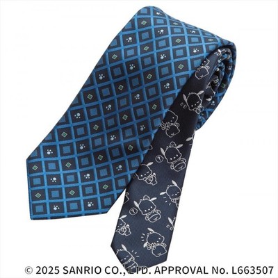 Sanrio × TOKYO SHIRTS Necktie Tie Change-Tie 972 Navy Pochacco