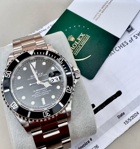 Rolex Submariner Date 16610 Automatic 40mm Black Dial