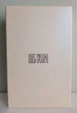 Oleg Cassini Crystal Diamond Toasting Flutes Champagne Set of 2, W/ Box&Stickers