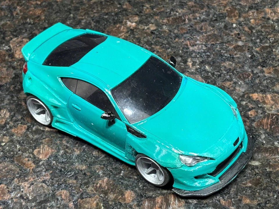3D Printed Kyosho Mini-Z Body BRZ FRS GT86 Widebody kit 1/28 Drift - Image 3 of 4